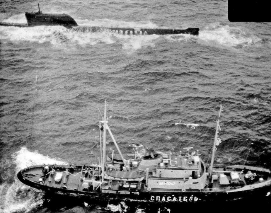 К-19 во время пожара в 10-м отсеке 1972 год